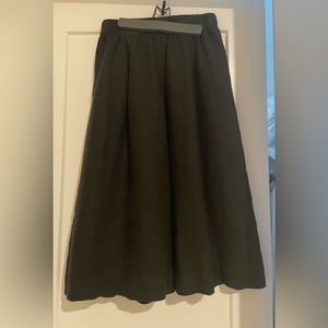 Elizabeth Suzann Andy palazzo in black midweight linen